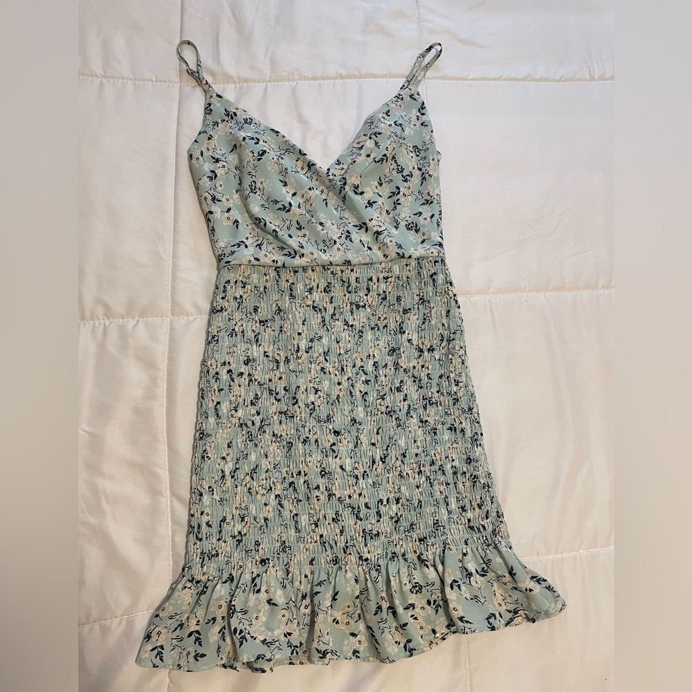 Floral Print Spaghetti Strap Dress